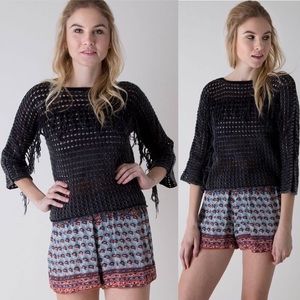 BKE Gimmicks Open Weave Sweater